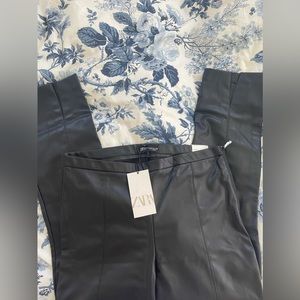 Zara leather leggings NEW